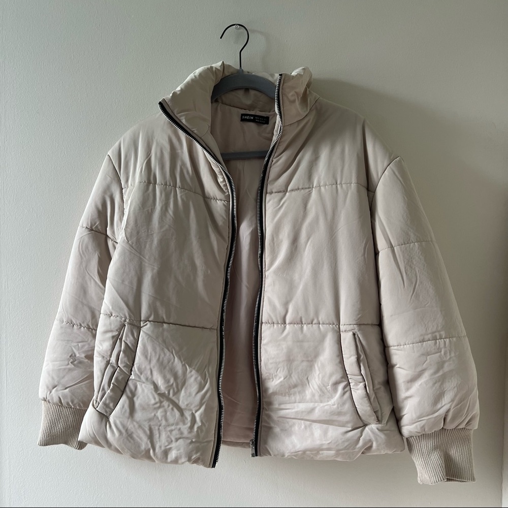 SHEIN Zip-up Puffer Jacket